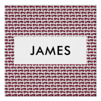 Add Your Name Red Fire truck Personalized