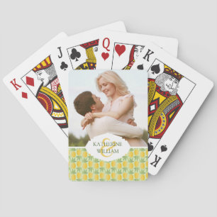 Add Your Name Retro Pineapples Playing Cards