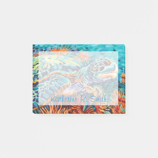 Add Your Name | Sea Sweetheart I Post-it Notes (Front)