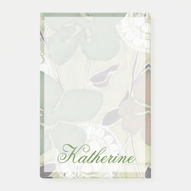 Add Your Name | Serene Pastels II Post-it Notes (Front)