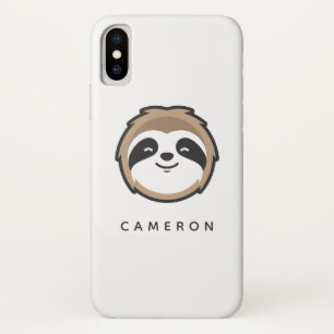 Add Your Name   Sloth Mascot iPhone X Case