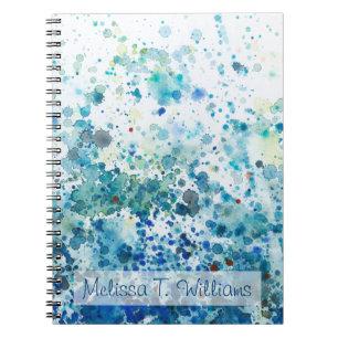 Add Your Name   Speckled Sea I Notebook