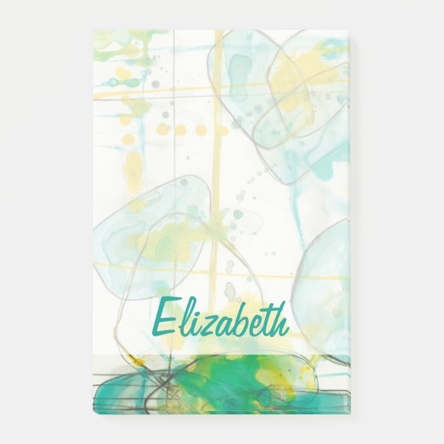 Add Your Name | Splish Splash I Post-it Notes (Front)