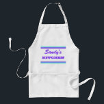 Add your Name Standard Apron<br><div class="desc">Add your name or message to this simple striped design. Select the Customise option to change the font type or font colour.</div>
