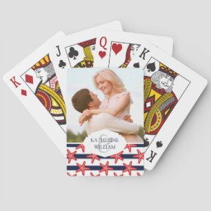 Add Your Name Stars And Stripes Pattern Playing Cards