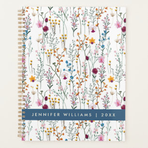 Add Your Name Summer Wildflower Pattern Planner