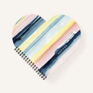 Add Your Name   Sunset Stream I Notebook