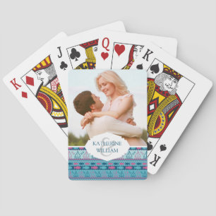 Add Your Name Super Fun Fish And Sailboat Patter Playing Cards