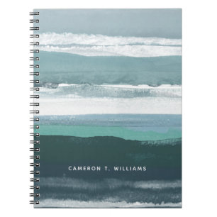 Add Your Name Teal Sea Notebook