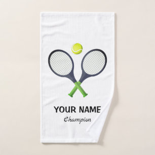 Add Your Name Tennis  Personalised  Hand Towel