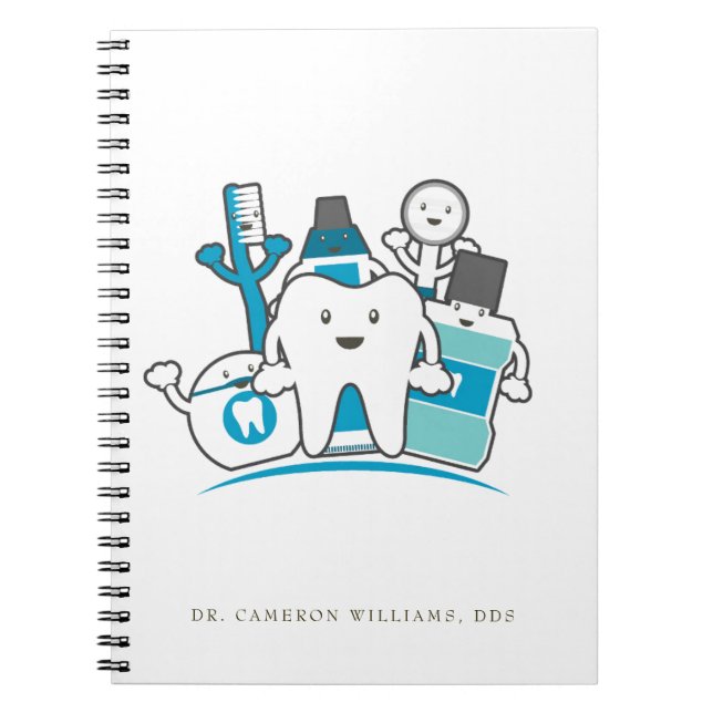Add Your Name | The Clean Teeth Gang Notebook (Front)
