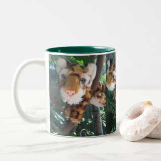 ADD YOUR NAME to this CUTE TOY LEOPARD Rescue Crew Two-Tone Coffee Mug