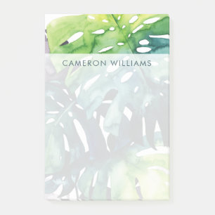 Add Your Name Twilight Palms - Split Leaf Post-it Notes
