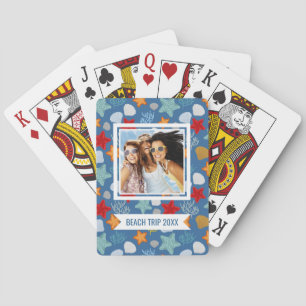 Add Your Name Underwater Life Pattern Playing Cards