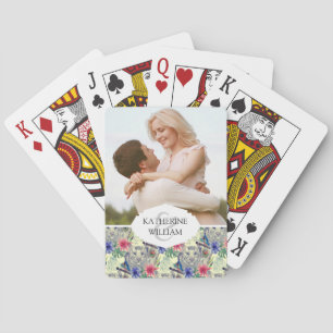Add Your Name Vintage Indian Style Tiger Pattern Playing Cards