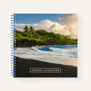 Add Your Name Waianapanapa Beach Notebook