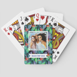 Add Your Name   Watercolor Bird Of Paradise Playing Cards