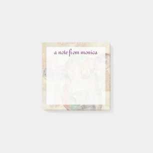 Add Your Name Watercolor Farm Collage Cow Post-it Notes