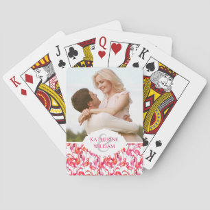 Add Your Name Watercolor Flamingo In Watercolors Playing Cards