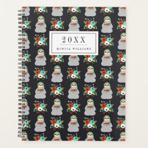 Add Your Name Watermelon Sloth Pattern Planner