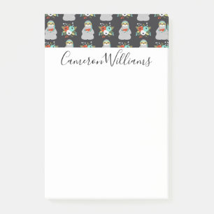 Add Your Name   Watermelon Sloth Pattern Post-it Notes