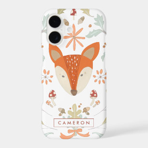 Add Your Name Whimsical Woodland Fox