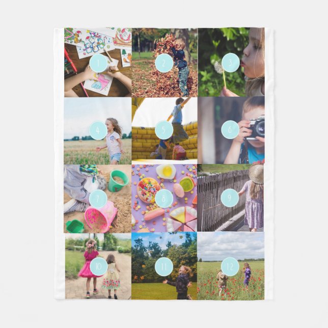 add your own 12 Photos Customizable Fleece Blanket (Front)