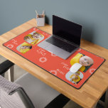 Add Your Own 4 Photographs and Text Personalised  Desk Mat<br><div class="desc">Create a Photo Personalised desk mat from Ricaso - add 4 photographs and text to this great circle and triangle patterned desk mat office accessory - a great addition to your home or office desk, keep your loved ones with you while you work, add photographs of your pets - the...</div>
