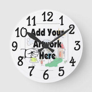 Add your own artwork Wall Clock
