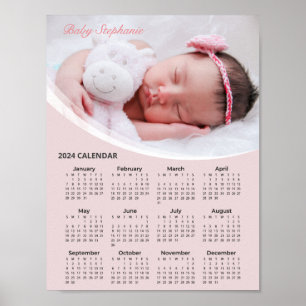 Add Your Own Baby Photo 2024 Calendar Poster