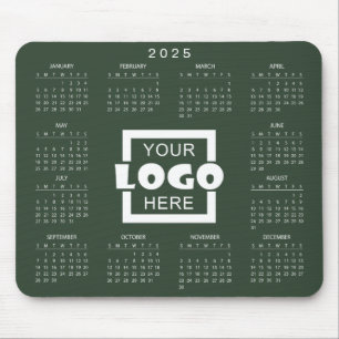 Add Your Own Business Logo 2025 Calendar Mouse Pad