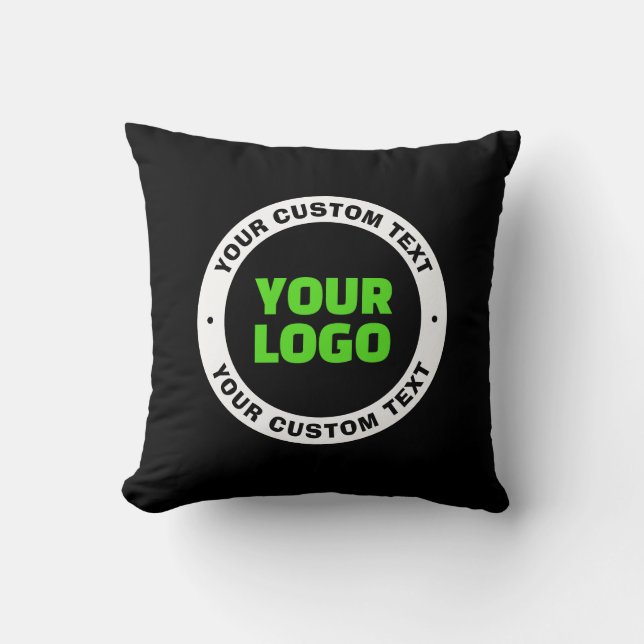 Add Your Own Business Logo or Uploaded Design Cushion (Front)