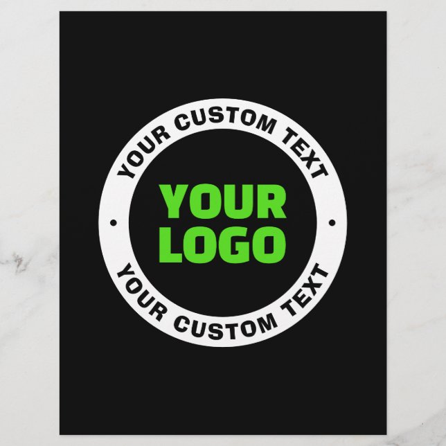 Add Your Own Business Logo or Uploaded Design Flyer (Front)