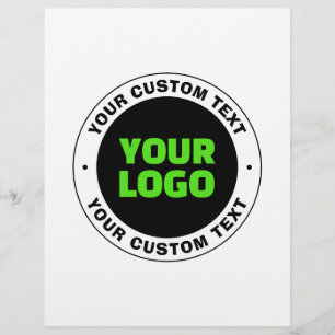 Add Your Own Business Logo or Uploaded Design Flyer