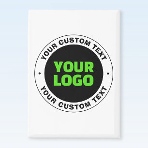 Add Your Own Business Logo or Uploaded Design Magnet
