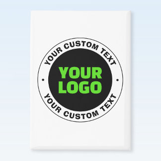 Add Your Own Business Logo or Uploaded Design Magnet