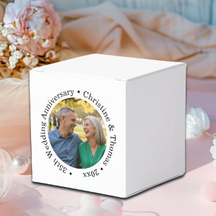 Add Your Own Couple Photo 35th Wedding Anniversary Favour Box