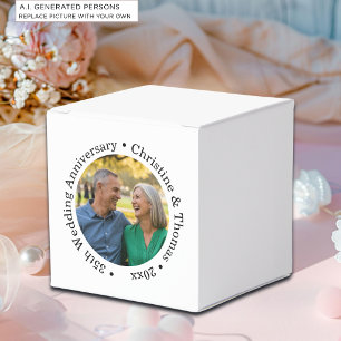 Add Your Own Couple Photo 35th Wedding Anniversary Favour Box