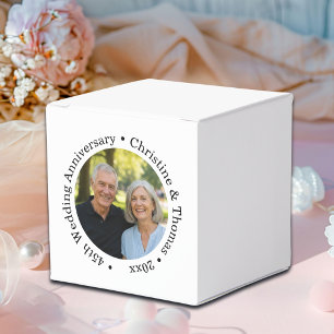 Add Your Own Couple Photo 45th Wedding Anniversary Favour Box