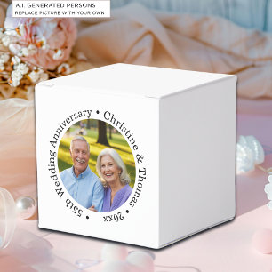 Add Your Own Couple Photo 55th Wedding Anniversary Favour Box