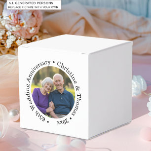 Add Your Own Couple Photo 65th Wedding Anniversary Favour Box
