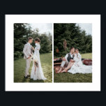 Add Your Own Custom 2 Photo Collage Horizontal Poster<br><div class="desc">Modern and elegant design printed Add Your Own Custom 2 Photo Collage Horizontal Poster that can be customised with your text. Check out the Graphic Art Design store for other products that match this design!</div>
