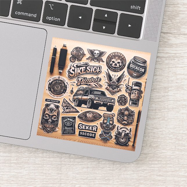 Add Your Own Custom "Custom-Cut Vinyl Sticker" (Detail)