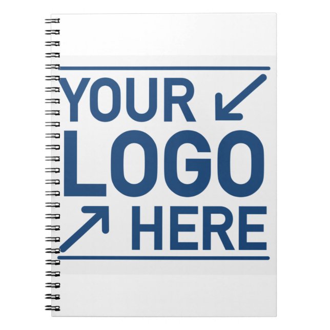 Add your own custom logo create your own business notebook (Front)
