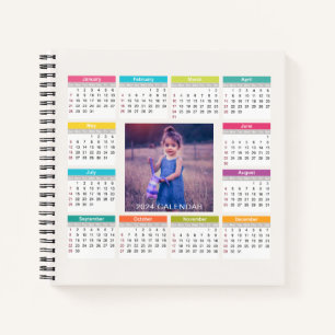 Add Your Own Custom Photo 2024 Calendar   Notebook