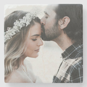 Add Your Own Custom Photo Double Sided Stone Coaster