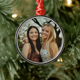Add Your Own Custom Photo Metal Ornament