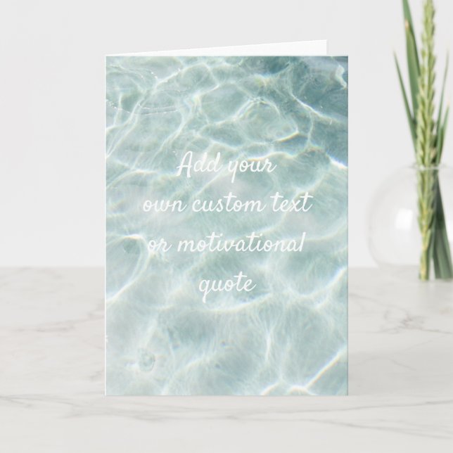 Add Your Own Custom Quote - Ocean Card (Front)
