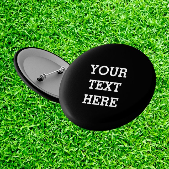 Add Your Own Custom Text Here Black and White 3 Cm Round Badge (Creator Uploaded)