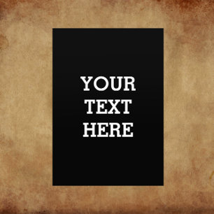 Add Your Own Custom Text Here Black and White Flyer